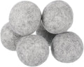 uxcell 6 Pcs Wool Dryer Balls, 2 Inches Wool Laundry Dryer Balls for Reducing Clothing Static and Wrinkles, Light Grey