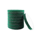 8PCS 5'' Scrubber Scouring Pads, Drill Powered Brush Tile Scrubber Scouring Pads for Furniture Automotive Cleaning, Rust Removal, Green