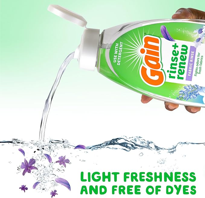 Gain Dewdrop Dream 48 FL OZ Fabric Rinse and Renew Laundry Odor Remover
