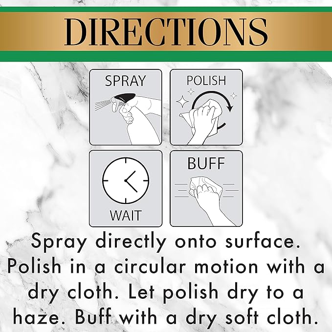 Stone Care International Granite Stone Polish - 24 Ounce - for Granite Marble Soapstone Quartz Quartzite Slate Limestone Corian Laminate Tile Countertop