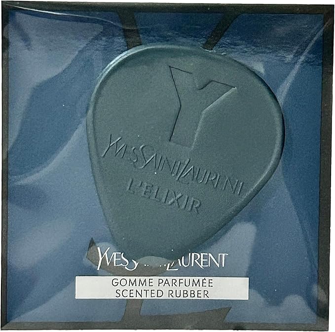 Yves Saint Laurent YSL MEN Y L'ELIXIR SAMPLE Perfume Scented Rubber Guitar Pick (PERFECT for Gym bags, Car freshner, Gifts, Fabric Drawer Fragrance, Holiday Stalking Stuffers - SET OF 3 FLAT 1 INCH