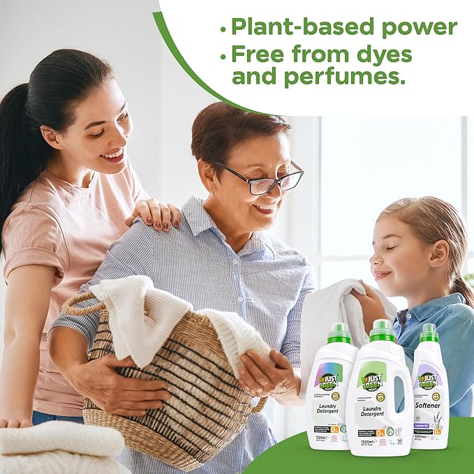 Fabric Softener, Plant-Based Liquid Fabric Softener, Non-Toxic, Hypoallergenic, EcoCert Certified, Vegan, Natural Lavender Scent, Static Control, 32 Washes, 34 fl oz (1000 ml)