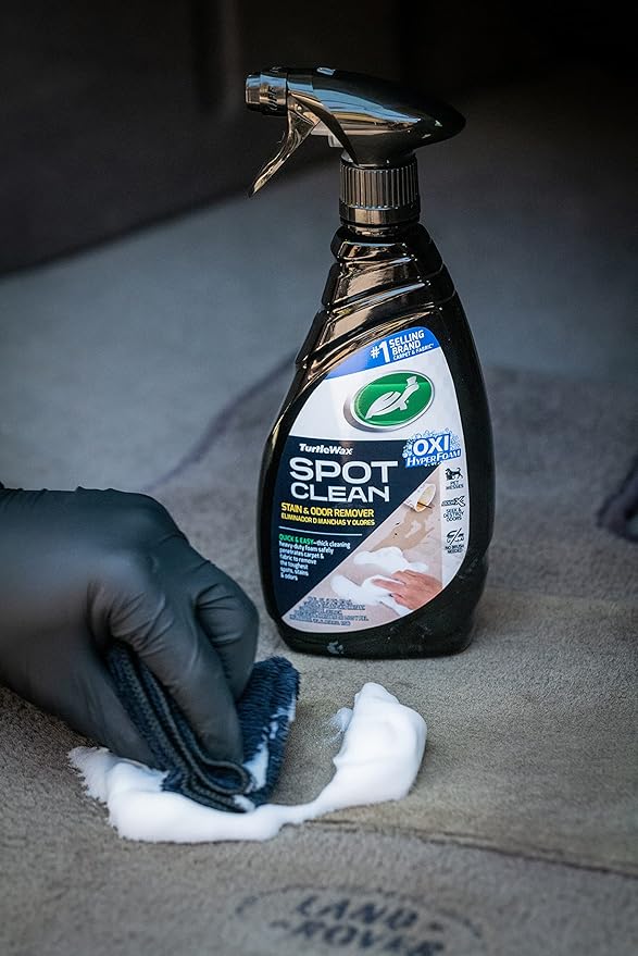 Turtle Wax 53839 Spot Clean Stain & Odor Remover, Non-Aerosol Foaming Spray Cleaner for Carpet, Fabric and Upholstered Surfaces, Eliminates Tough Stains, Deodorizes, 16 oz