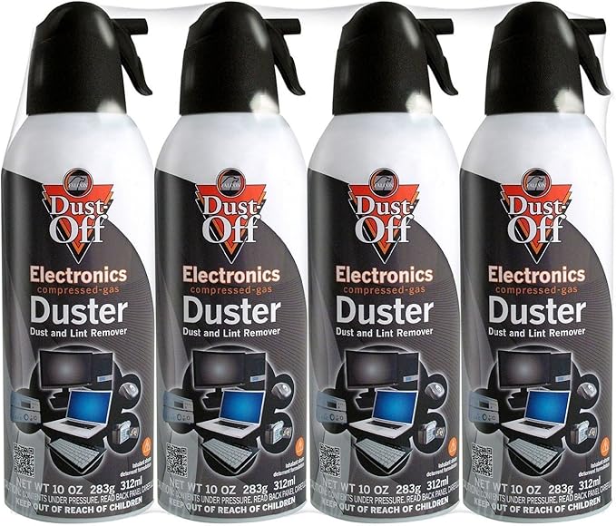 Dust-Off Compressed Gas Duster, Pack of 8