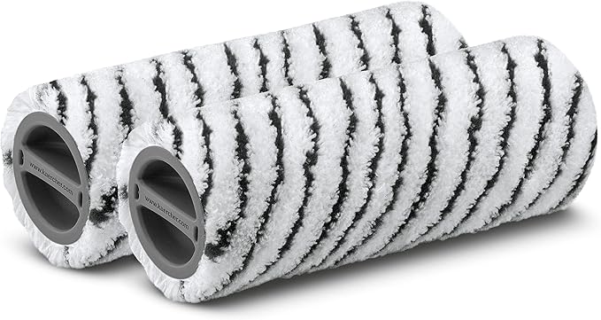 Kärcher FC Stone and Tile Rollers for Karcher FC3, FC5, FC7 Electric Floor Cleaner Mop, Microfiber Rollers - 2 Pack