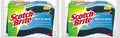 Scotch-Brite No Scratch Scrub Sponges, Blue, 4-1/2 x 2-1/2 x 7/10 in (Pack of 2)