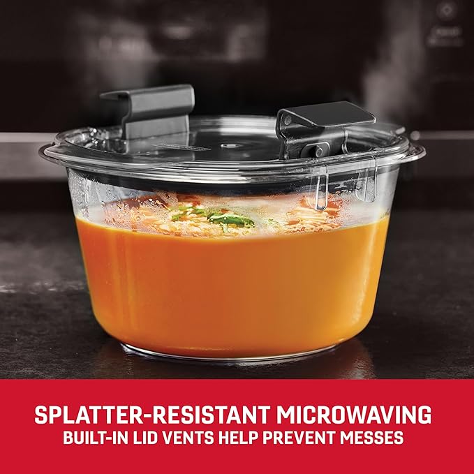 Rubbermaid Brilliance® Round Leak Proof Food Storage Containers, 6 Piece Set