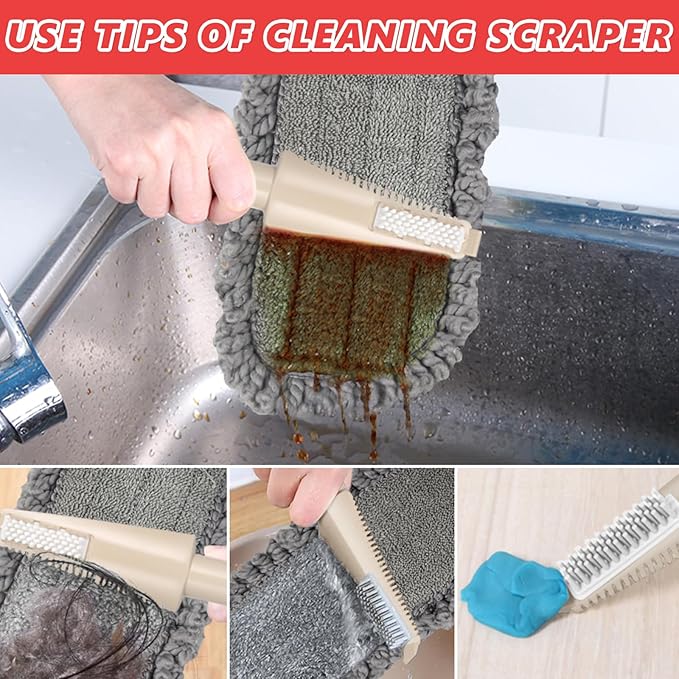 HOMTOYOU Microfiber Hardwood Floor Mop: Dust Spray Mops for Cleaning Wood Home Kitchen Floors - Wet Mopping & Dry Sweeping - 3 Reusable Refills & 1Pcs 400+ML Refillable Bottle