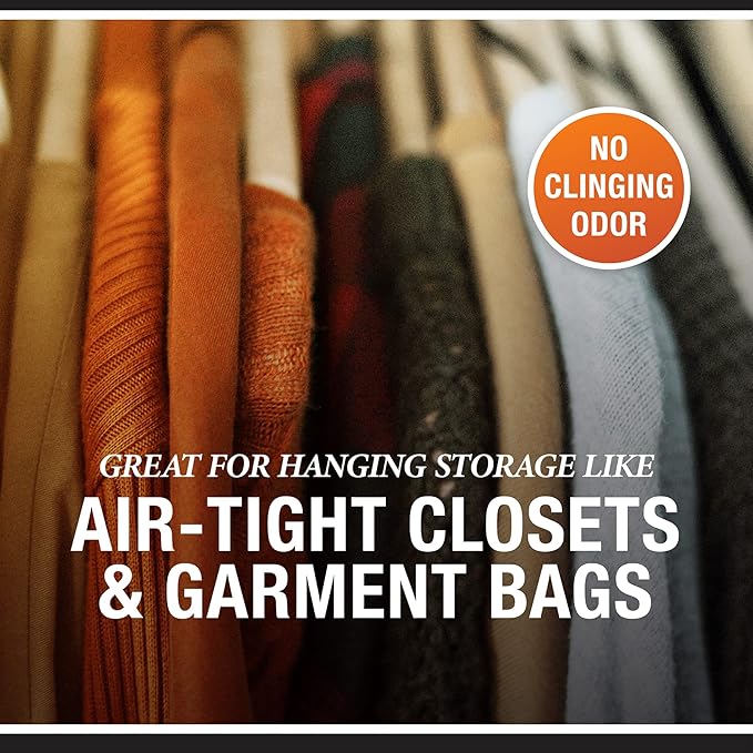 NO-Moth Closet Hanger Refills - Moth Cakes for Hanger Storage, Non-Odorous Moth Cakes for Closet, Kills Clothes Moths, Carpet Beetles, Eggs & Larvae (2 Moth Cakes, Pack of 3)