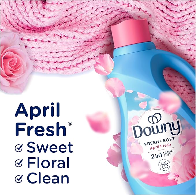Downy Fabric Softener Liquid, April Fresh Scent, 111 fl oz, 150 Loads