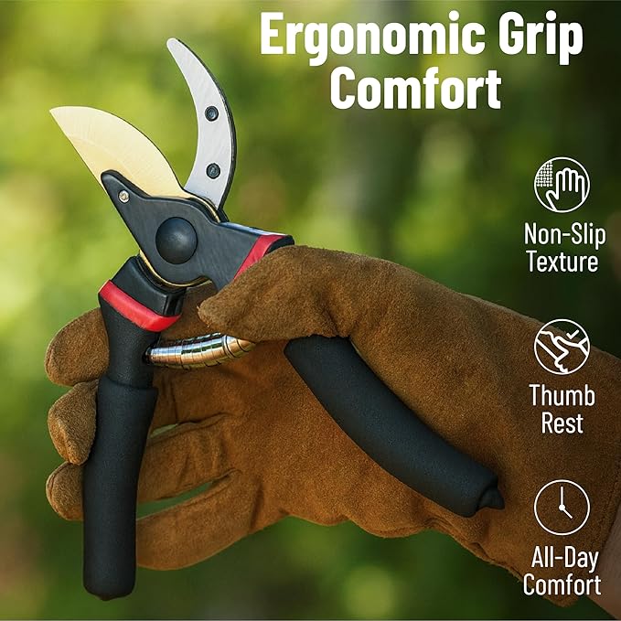 Mr. Pen- Pruning Shears, Garden Shears, 8" Professional, Titanium Blade, Garden Scissors, Gardening Shears