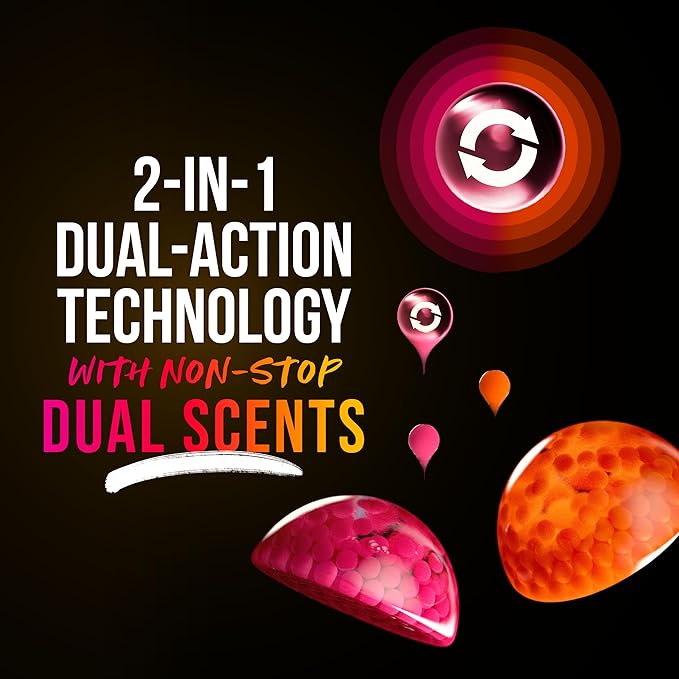 Downy Unstopables Fusions Scent Duos Laundry Scent Booster Beads, Sunset and Citrus Scent, 10.7 OZ, 24hr non-stop freshness with 2 in 1 dual scent laundry scent beads