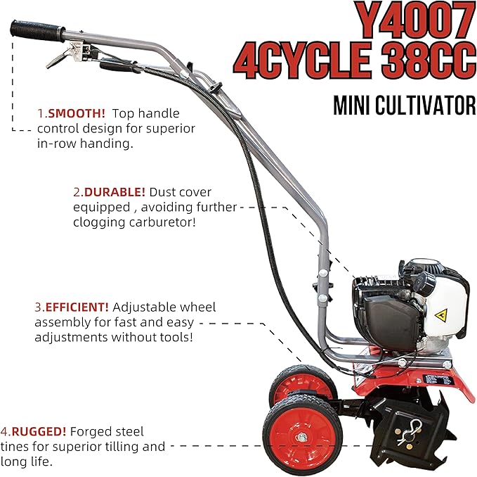 GardenTrax 4 Cycle Mini Cultivator
