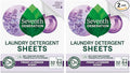 Seventh Generation Laundry Detergent Sheets, Up to 64 Loads, Fresh Lavender Scent, Removes Tough Stains, 0% Dyes and Artificial Fragrances, Safer for your family, (Pack of 2)