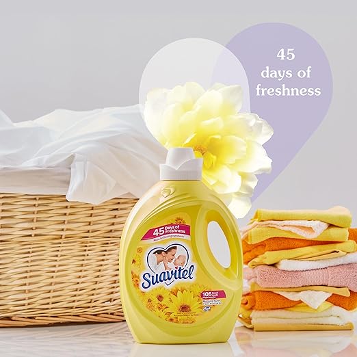 Suavitel Fabric Softener, Morning Sun, 105 oz (Pack of 4)