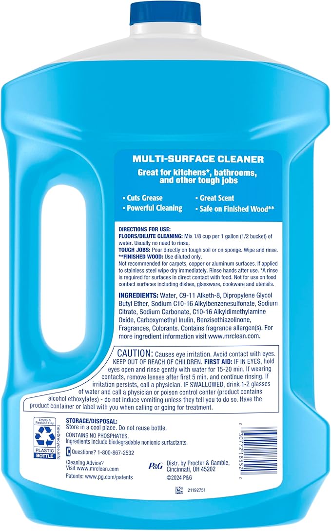 Mr. Clean 2X Concentrated Multi Surface Cleaner with Unstopables Fresh Scent 99 fl oz