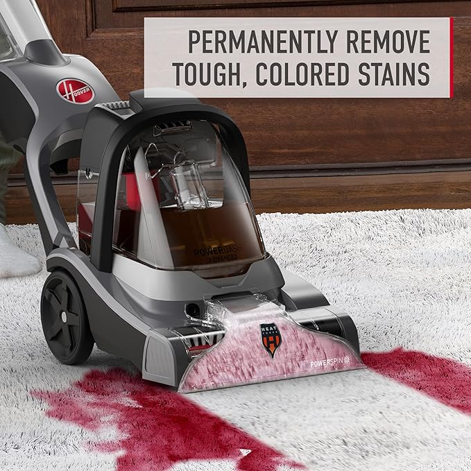 Hoover Oxy Carpet Cleaner Solution, 116 oz., Ocean Breeze Scent, Deep Cleaning Carpet Shampoo Solution, Removes Tough Colored Stains from Carpet and Upholstery, Pair with Hoover Carpet Cleaner Machine