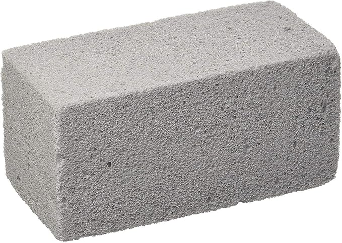 PUMIE JPS-12 Jumbo Scouring Brick, for Large Surface Cleaning, Removes Lime, Scale, Rust, Calcium - Pool Pumice Stone Tile Cleaner, Barbecue Cleaning Stone, Hand Safe, Pack of 12