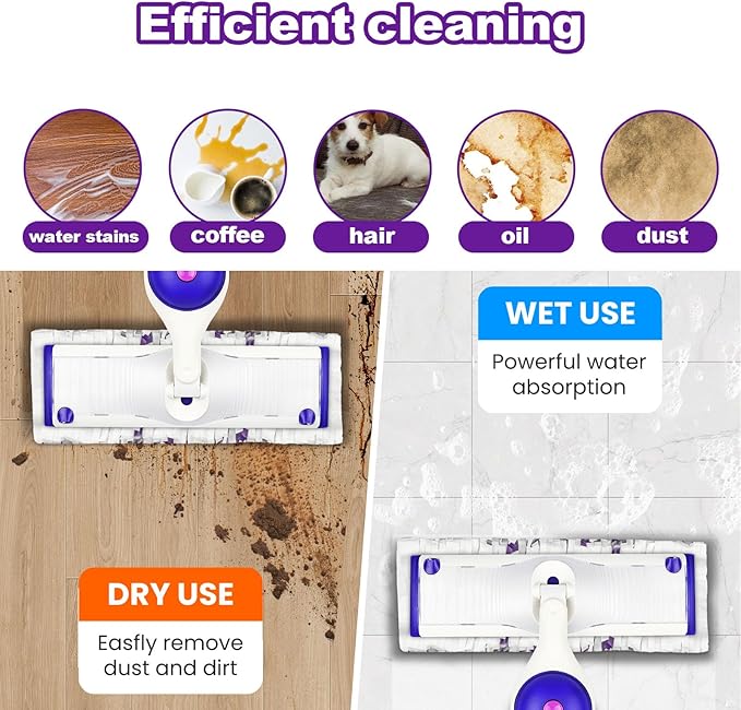 22 Count Pad Refills for Swiffer PowerMop Multi-Surface Mop, Absorbent Cleaning Pads for Hardwood, Tile & Laminate Floors