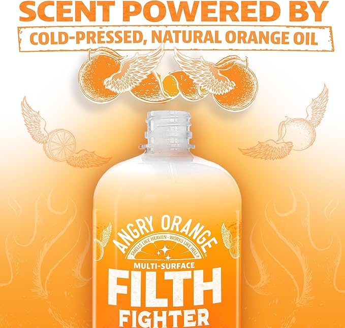 ANGRY ORANGE Citrus Multipurpose Cleaner Spray for Kitchen and Bathroom - 24 oz - 1 Pack