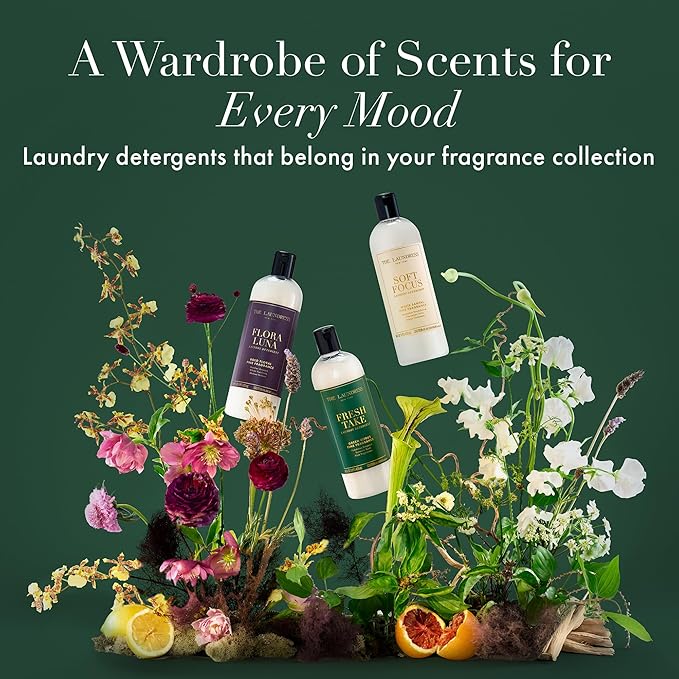 The Laundress Fresh Take Luxury Laundry Detergent, Long-Lasting Green Citrus Fragrance up to 7 Days of Scent, BioRadiance Enzyme Technology, Keep Clothes Vibrant for Longer, USDA Biobased, 15 Loads