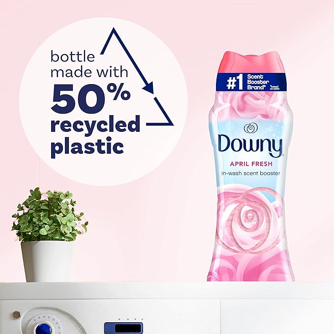 Downy April Fresh In-Wash Laundry Scent Booster Beads, 24 oz, laundry scent beads, Long-lasting Freshness