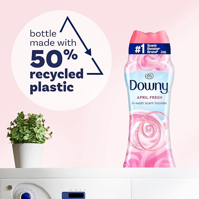 Downy April Fresh In-Wash Laundry Scent Booster Beads,24 oz,laundry scent beads,Long-lasting Freshness,(Pack of 2)