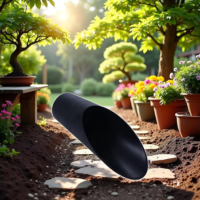 Black Bonsai Soil Scoops,Plastic Garden Soil Scoops,Colorful Gardening Tools Potting Scoopers Bucket Shovel for Flower Planting,Bonsai,Potting Garden Soil