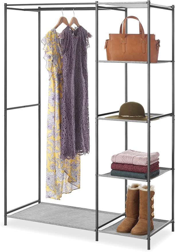 Whitmor Modern Industrial Freestanding Closet Organizer