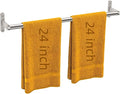 24 Inch Bathroom Towel Bar, Towel Racks for Bathroom Wall Mounted, Modern Stainless Steel Bath Towel Holder, Brushed Nickel