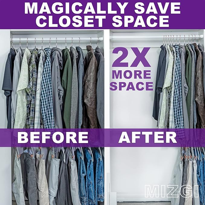 MIZGI Premium Velvet Hangers (60 Pack) Heavy Duty - Non Slip Felt Hangers - Velvet Suit Hanger White - White Coated Hooks,Space Saving Clothes Hanger