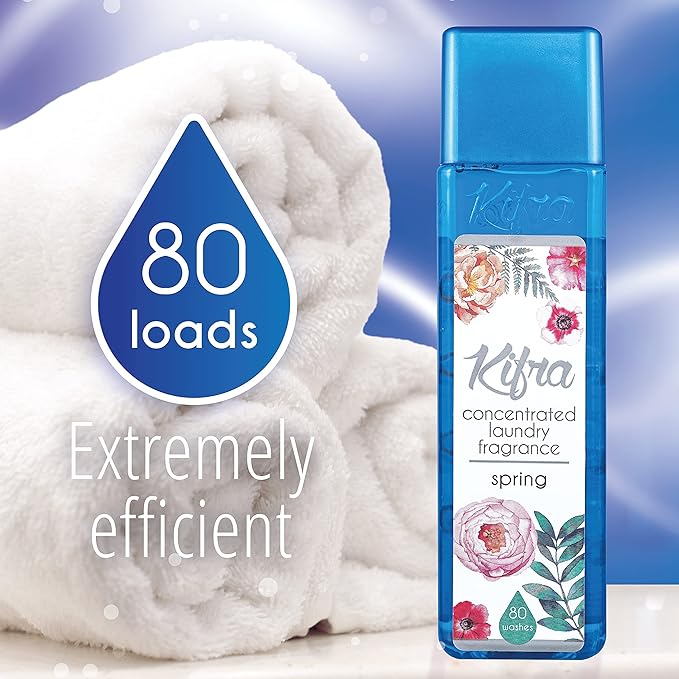 KIFRA SPRING Concentrated Laundry Fragrance 6.76 Fl Oz 200ml 80 Washing Cycles