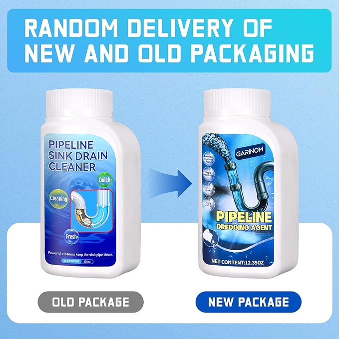 Pipeline Dredging Agent, Powerful Drain Cleaner Agent, Kitchen Unblocker, Sink and Drain Cleaner Powder for Kitchen Toilet Pipeline Quick Cleaning Tool