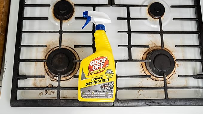 Goof Off Power Cleaner and Degreaser for Mechanics– 32 oz. Trigger Spray Bottle (Pack of 3)