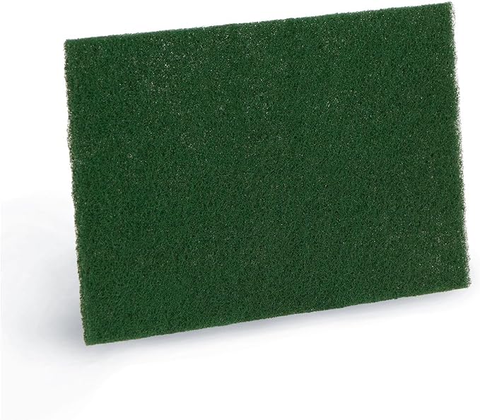 Americo #90-96 Kitchen Scour Pad, Medium Duty Scouring Pads for Pots and Pans, 6" x 9", Green, 60 per case (6 Bags of 10)