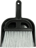 Detailer's Choice 4B3208 Broom and Dust Pan , Black