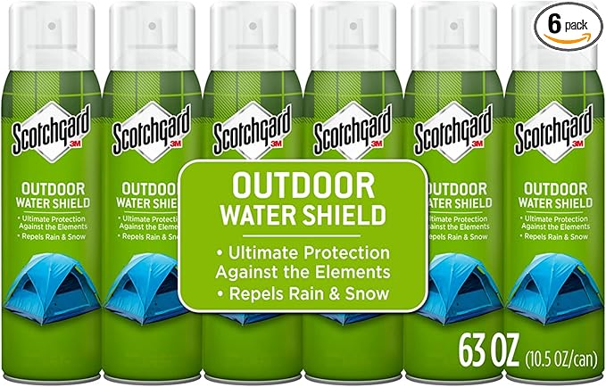 Scotchgard Heavy Duty Water Shield, Repels Water, Ideal for Outerwear, Tents, Backpacks, Canvas, Polyester and Nylon, 63 Ounces