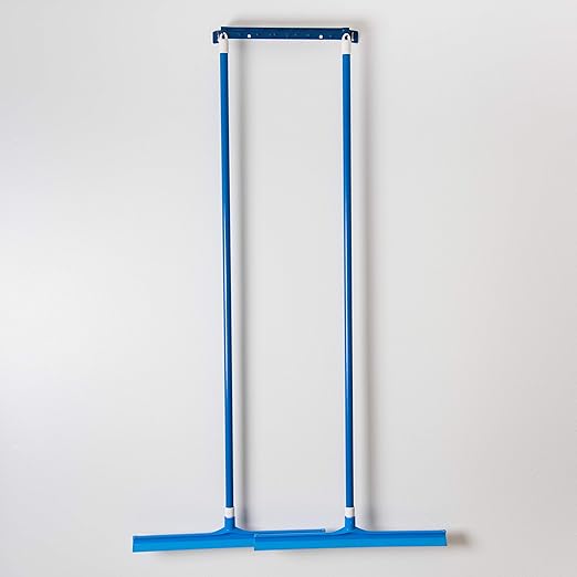 SPARTA 24" Floor Squeegee Replacement Head, Seamless Rubber with Rust-Free Plastic Frame for HACCP Compliance, Heavy-Duty Industrial Use, Thermoplastic Rubber, 24 Inches, Blue