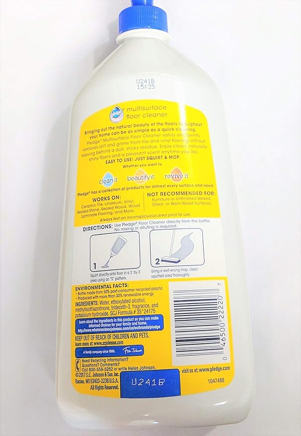 Pledge 22220 Floor Care Multi Surface Cleaner, 27 Ounce