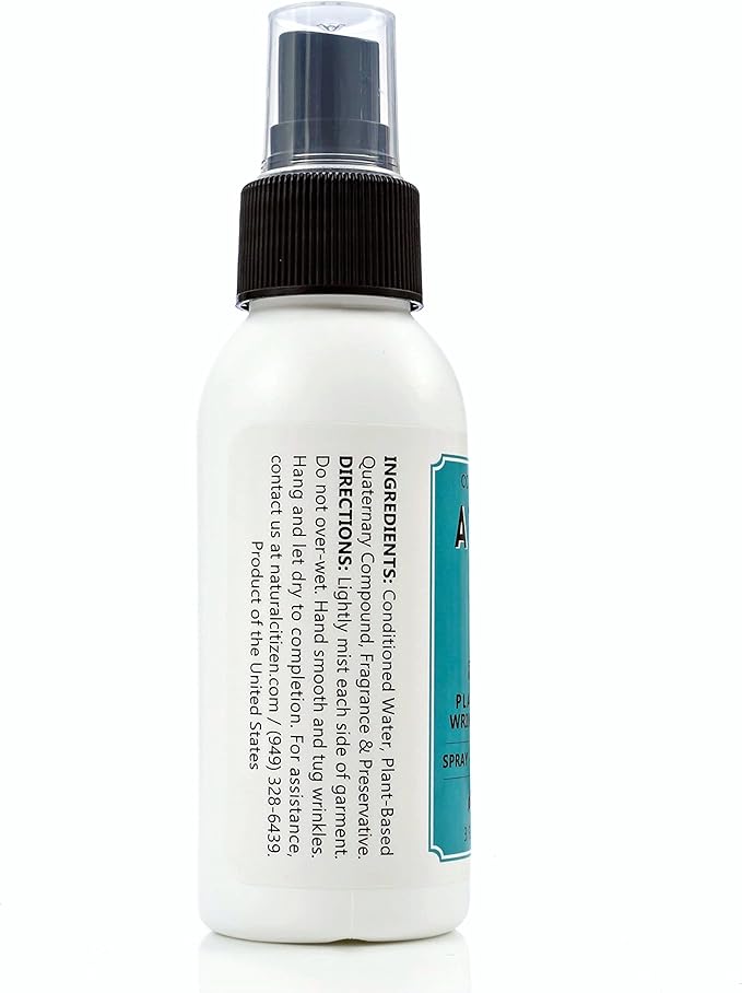 Cold Iron Wrinkle Release Spray for Clothes. 32 fl oz. Citrus Mint & Atlas Travel Size 3 fl oz Sea Breeze. Fast, Easy to Use Ironing Alternative. Spray, Smooth, Hang. Award Winning
