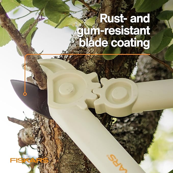 Fiskars PowerGear Lopper, Lightweight Anvil Garden Tool, White