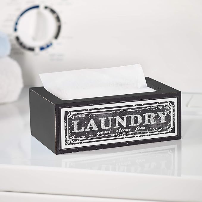 The Lakeside Collection Farmhouse Laundry Softener Dispenser Cover - Good Clean Fun