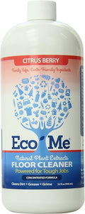 Eco-me Natural, Plant-Based Concentrated Multi-Surface and Floor Cleaner, Clear, 32 Fl.Oz, Citrus Berry