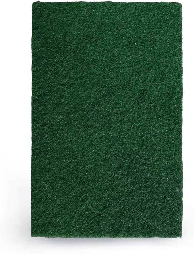 Americo #90-96 Kitchen Scour Pad, Medium Duty Scouring Pads for Pots and Pans, 6" x 9", Green, 60 per case (6 Bags of 10)