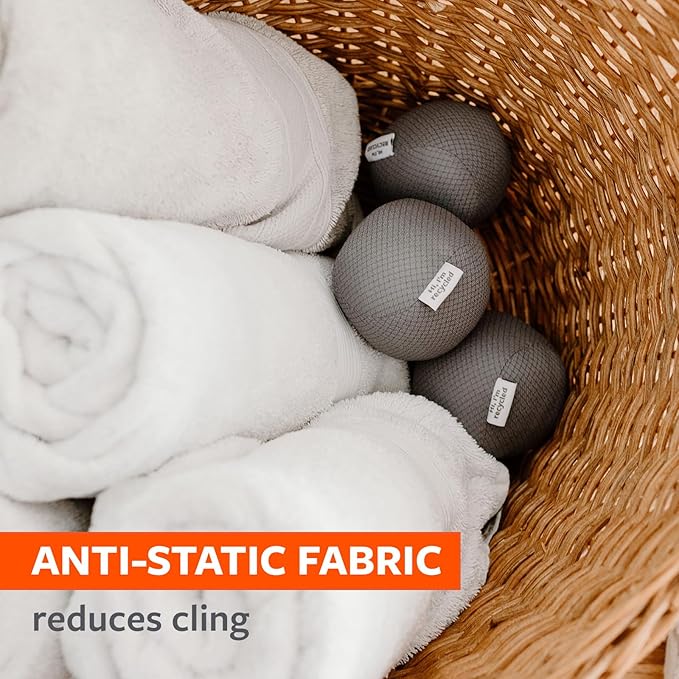 Full Circle Loads of Fun Anti-Static Dryer Balls - Reusable Alternative to Fabric Softener and Laundry Dryer Sheets, Removes Static, Quiter & Lasts Longer Than Wool — Vegan, Made from Recycled Plastic