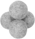 uxcell 4 Pcs Wool Dryer Balls, 1.6 Inches Wool Laundry Dryer Balls for Reducing Clothing Static and Wrinkles, Light Grey