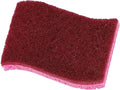 Non-Scratch Cellulose Sponge Kitchen Scrub Sponge with Scouring Pad Set, Good for Non-Stick Cookware Frying Pan, Pot, Counter Top, Sink Scrubbing, Kitchen Scrubbers, Pack of 1, Red/Pink