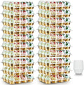 Gencywe (12 Pack x 20 Sets) Stackable Cupcake Carrier with 240 Pack Liners, Plastic Cupcake Boxes Holders for 12 Cupcakes, High Tall Dome Lid Cupcake Containers, Clear Disposable Cupcake Trays