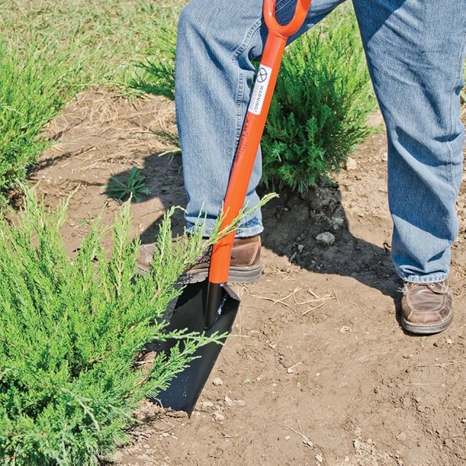 A.M. Leonard All Steel Nursery Spade with D-Grip Handle - 15 Inch Blade