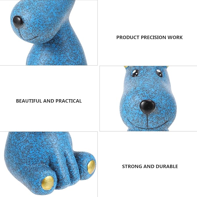 Deer-Shaped Eyeglasses Holder Rack Desktop Ornament Blue Glasses Stand Eyewear Organizer for Home Office Storage